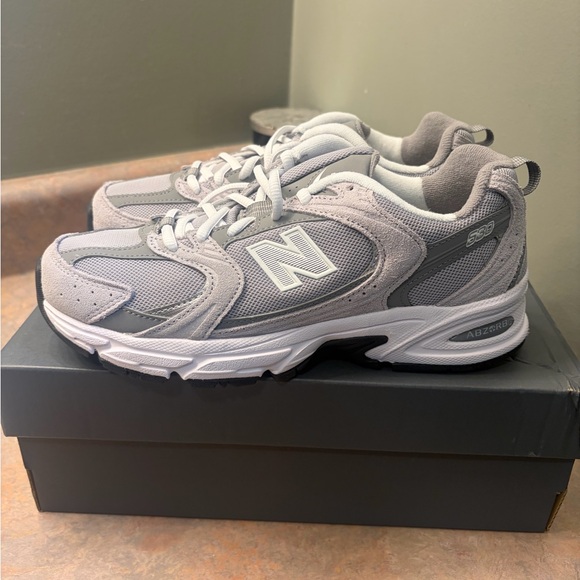 New Balance Shoes - New Balance 530 Gray Athletic Mesh & Suede Sneakers